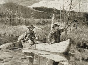 Cattura negli Adirondacks da Winslow Homer